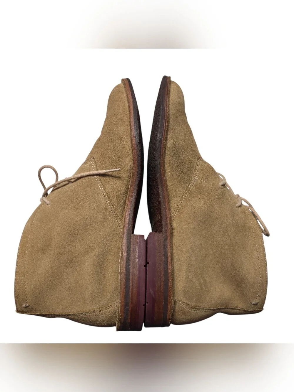 Vintage Trask Men's Casual Tan Suede Chukka Boots Size 9M